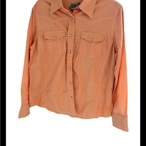 CE Schmidt  Button-Up Shirt Snap Buttons Western